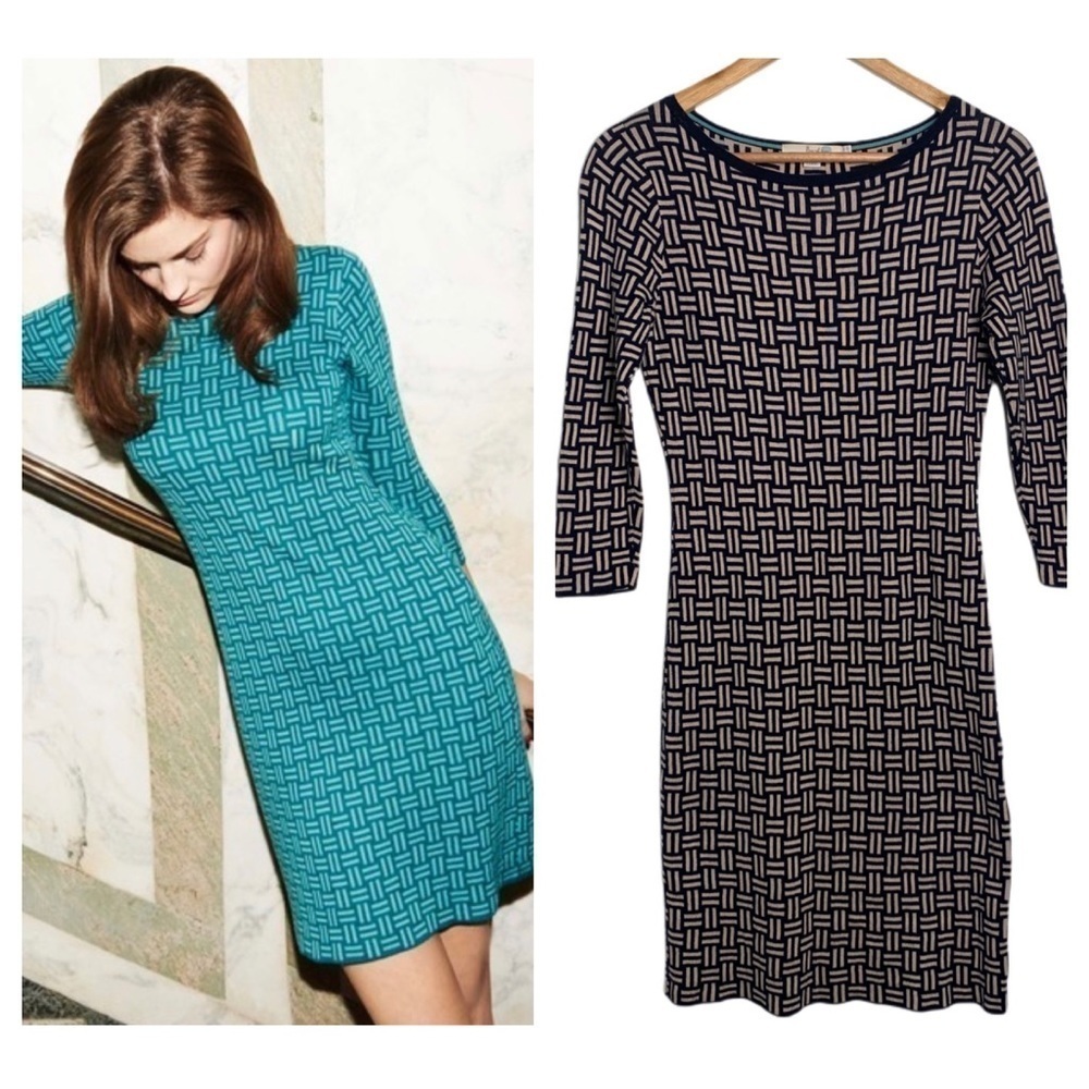 Boden Intarsia Knitted Tunic Dress Size 4R